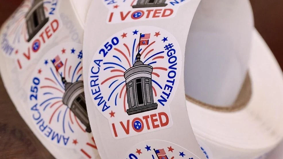 Tennessee unveils special 'I Voted' sticker honoring America's 250th anniversary