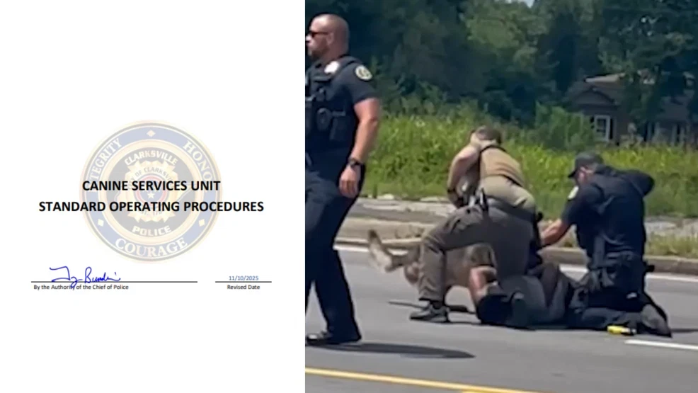 What Clarksville Police policy says about K-9 deployments after viral arrest incident