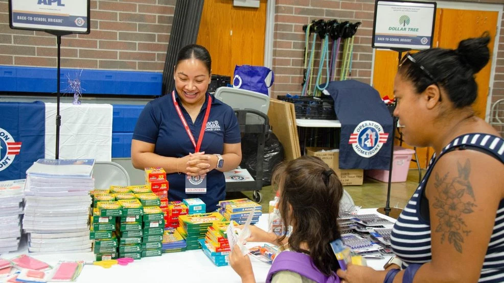 PHOTOS: Operation Homefront gives school supplies to local military families